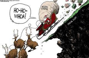 fiscal cliff--Santa going over